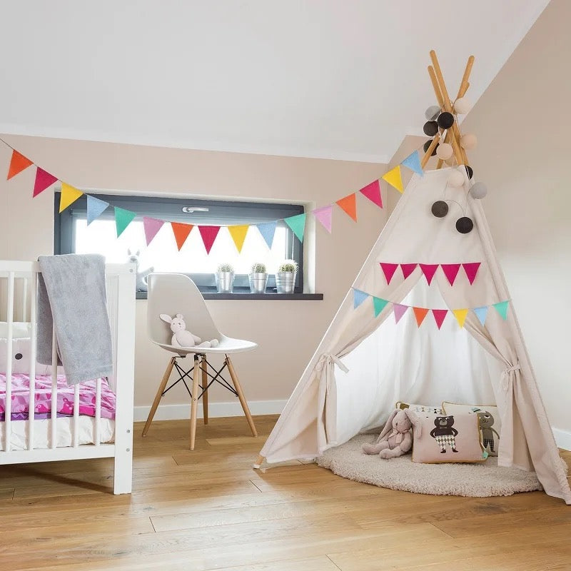 Guirnalda de yute de colores