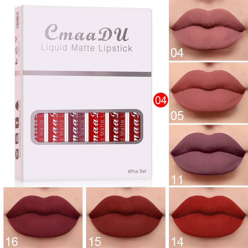 Kits de 6 piezas de Lipstick Matte