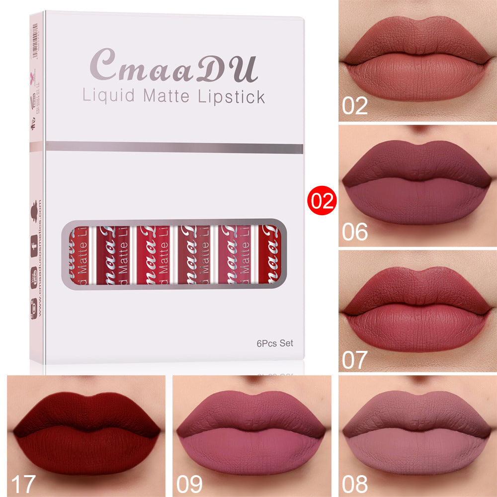 Kits de 6 piezas de Lipstick Matte