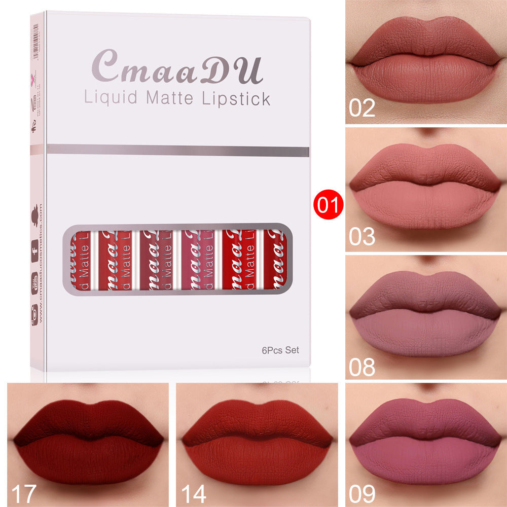 Kits de 6 piezas de Lipstick Matte