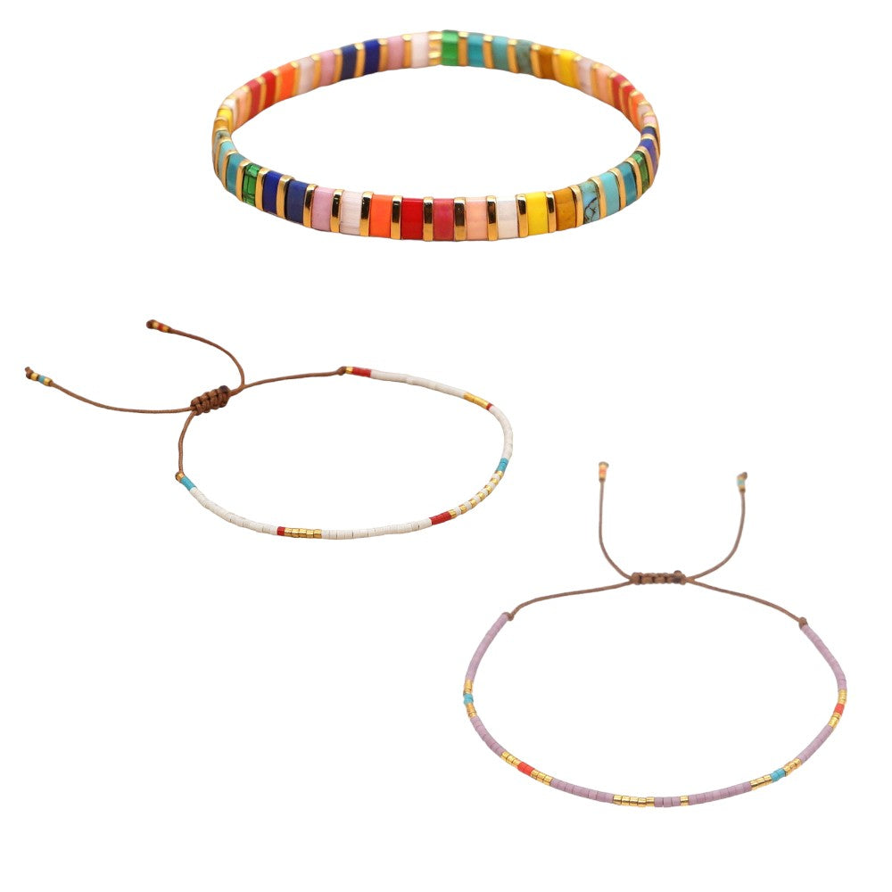 Set de pulseras de color